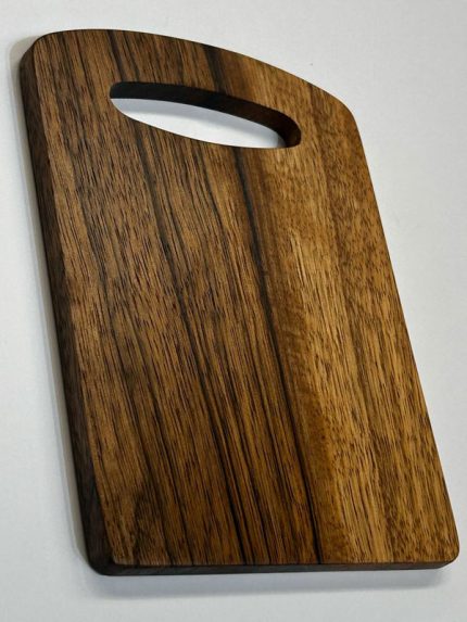 Ξύλινος δίσκος κοπής / σερβιρίσματος (πλατώ) από μαύρο φρακέ 500x500x500 εκ.