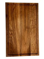 Ξύλινος δίσκος σερβιρίσματος από δρυ με αυλάκι 500x500x500 εκ.